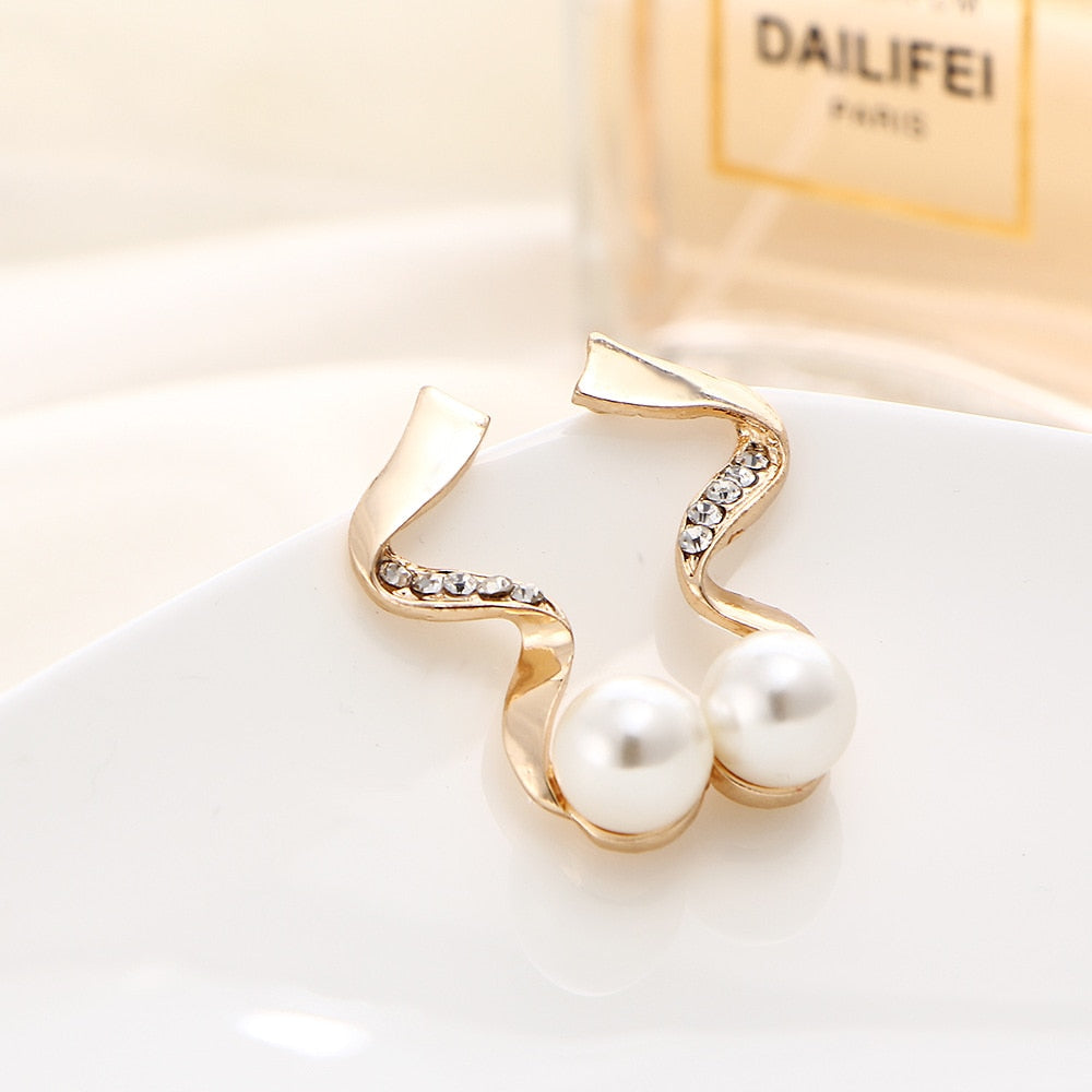 Vintage African Simulated Pearl Bridal Jewelry Sets