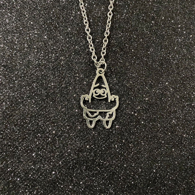 Fashion Cartoon Necklace Black and White Night