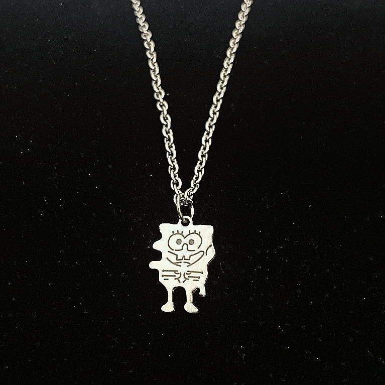 Fashion Cartoon Necklace Black and White Night