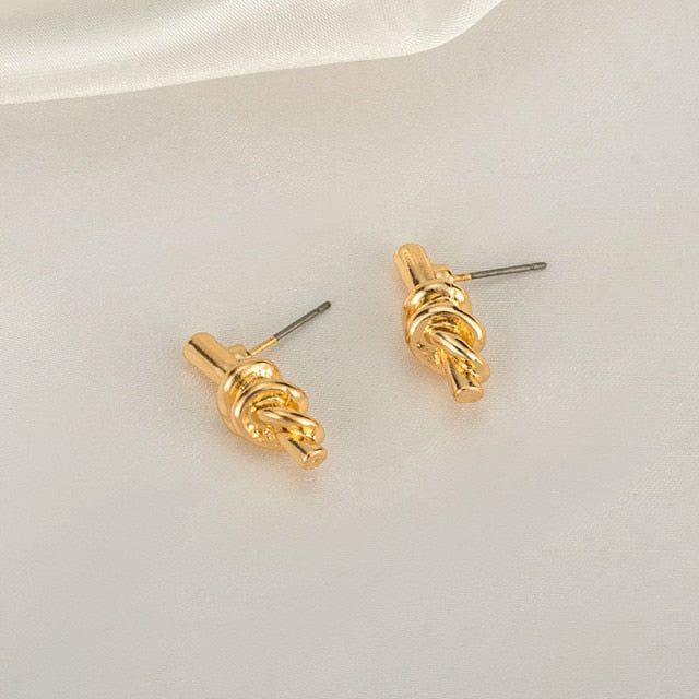 New Fashion Gold Color Metal Drop Earrings