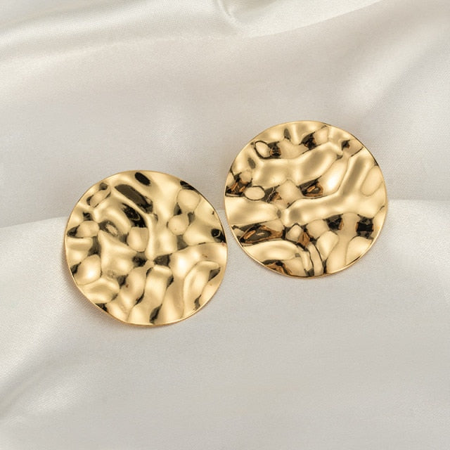 New Fashion Gold Color Metal Drop Earrings