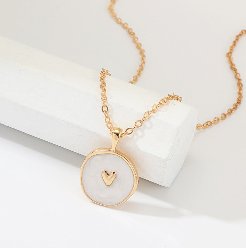 Simple Stars Moon Heart Necklaces