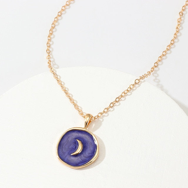 Simple Stars Moon Heart Necklaces