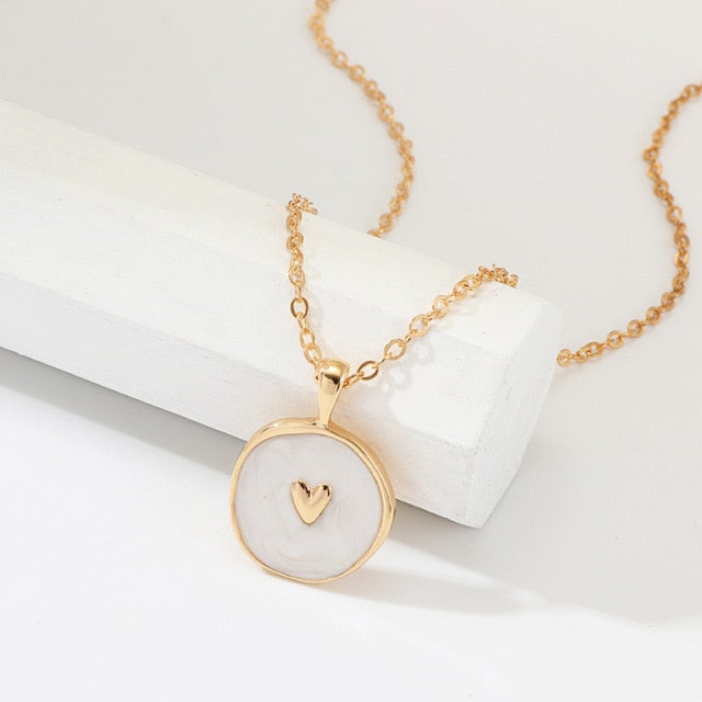 Simple Stars Moon Heart Necklaces