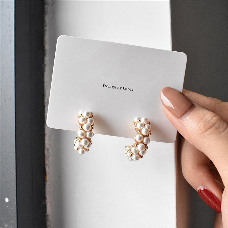 New Vintage Japan Korean Hoop Earrings For Women