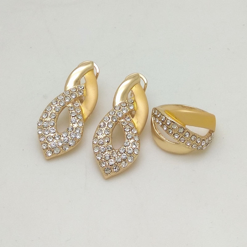 India Necklace Earring Ring Bracelet Sets