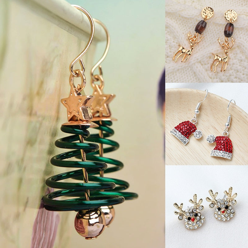 New Trendy Statement Christmas Tree Earrings
