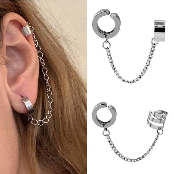 New Fashion Punk Stainless Steel Clip Earring