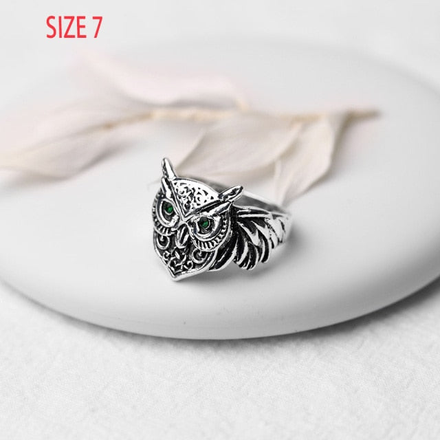Charming Fashion Cute Little Owl Lovers Ring