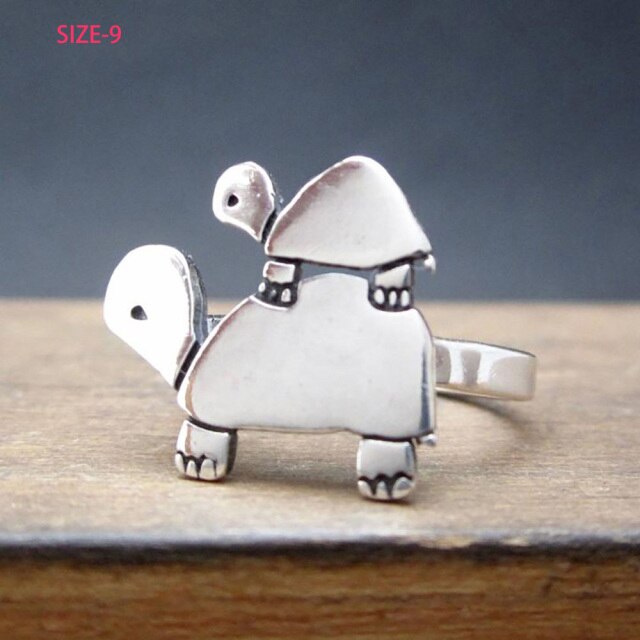 Charming Fashion Cute Little Owl Lovers Ring