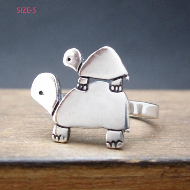 Charming Fashion Cute Little Owl Lovers Ring