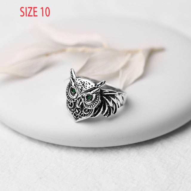 Charming Fashion Cute Little Owl Lovers Ring