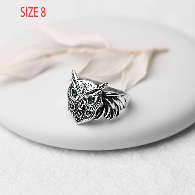 Charming Fashion Cute Little Owl Lovers Ring