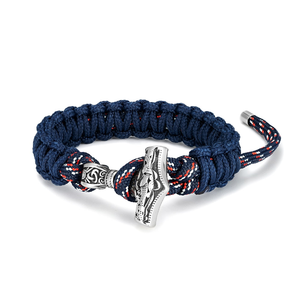 Viking Thors Hammer Survival Bracelets