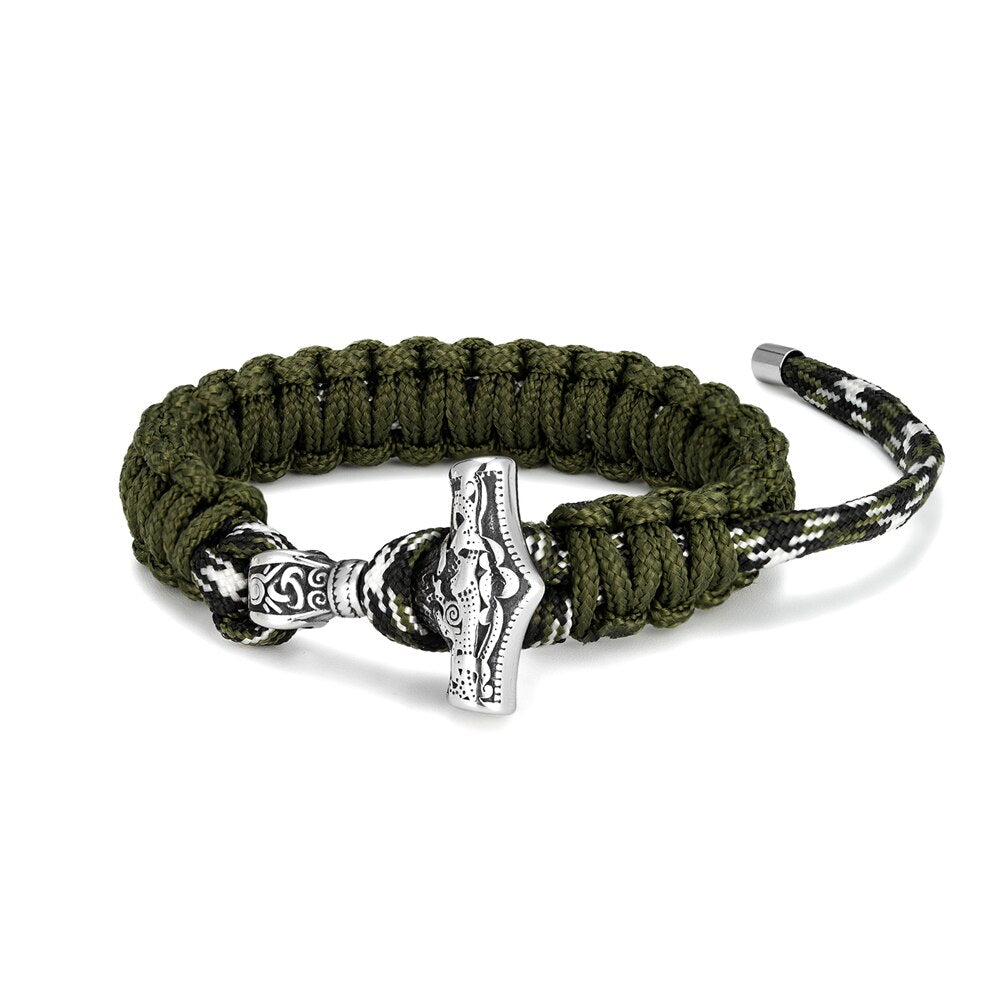Viking Thors Hammer Survival Bracelets