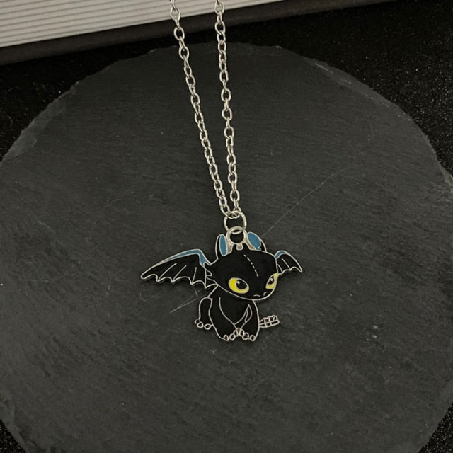 Fashion Cartoon Necklace Black and White Night