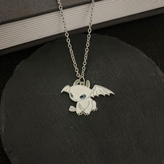 Fashion Cartoon Necklace Black and White Night
