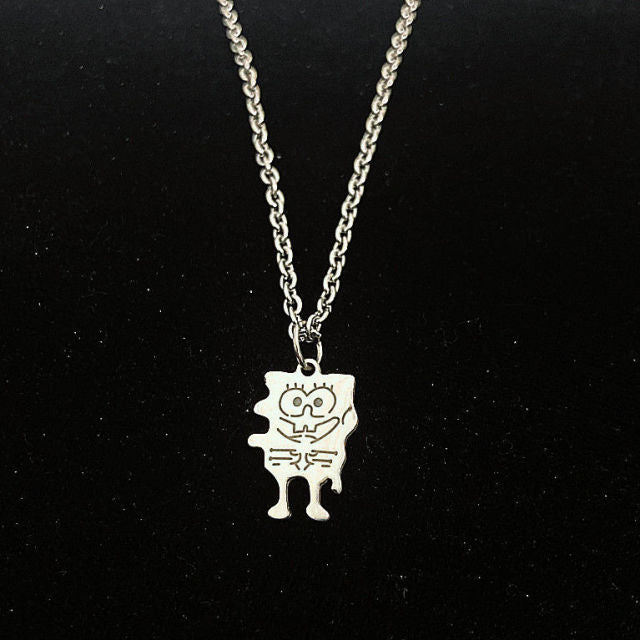 Fashion Cartoon Necklace Black and White Night