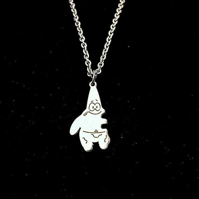 Fashion Cartoon Necklace Black and White Night