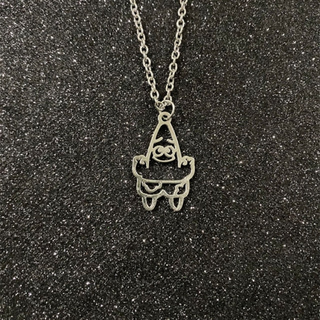 Fashion Cartoon Necklace Black and White Night
