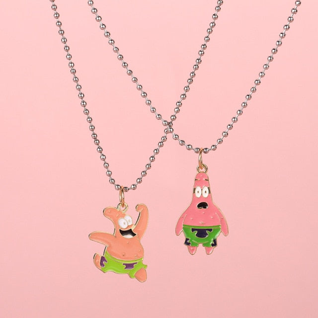 Fashion Cartoon Necklace Black and White Night