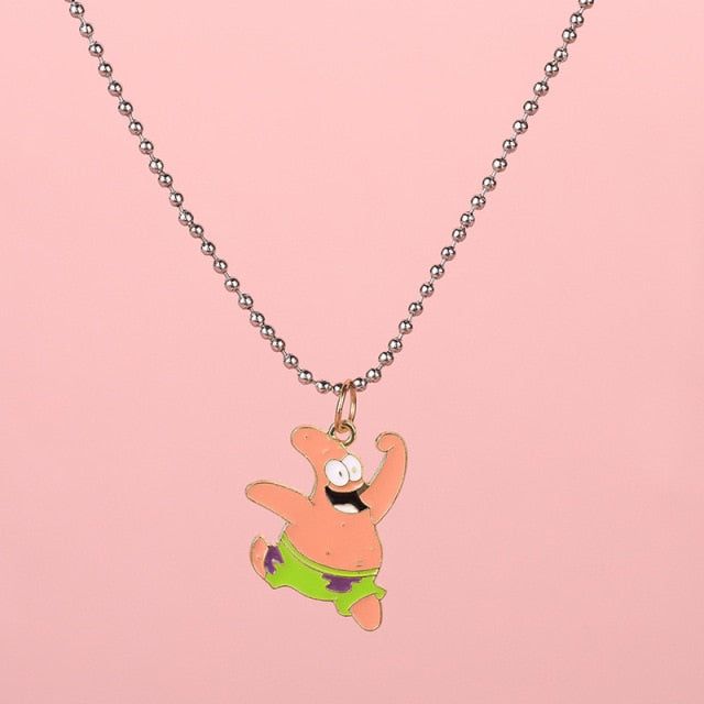 Fashion Cartoon Necklace Black and White Night
