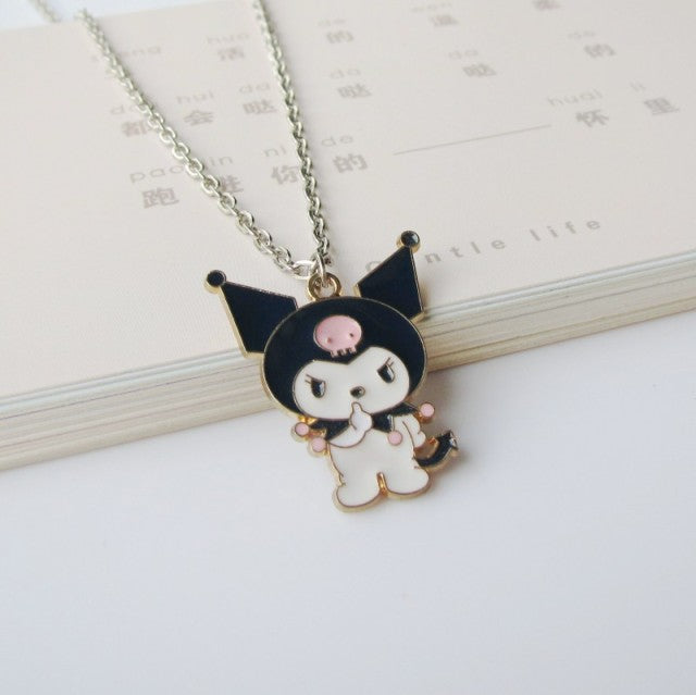 Fashion Cartoon Necklace Black and White Night