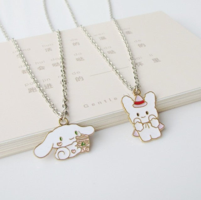 Fashion Cartoon Necklace Black and White Night