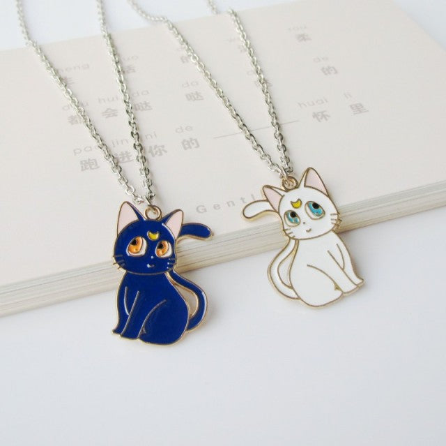 Fashion Cartoon Necklace Black and White Night
