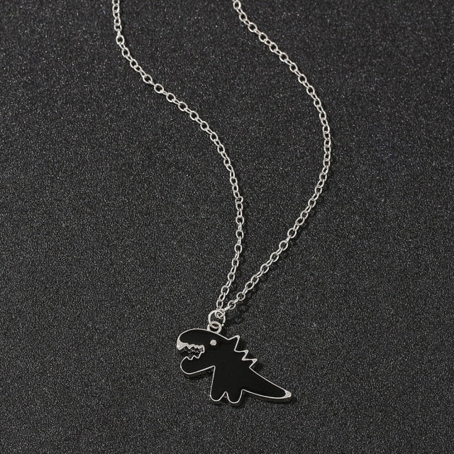 Fashion Cartoon Necklace Black and White Night