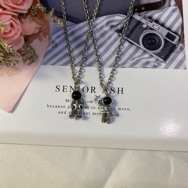 Fashion Cartoon Necklace Black and White Night