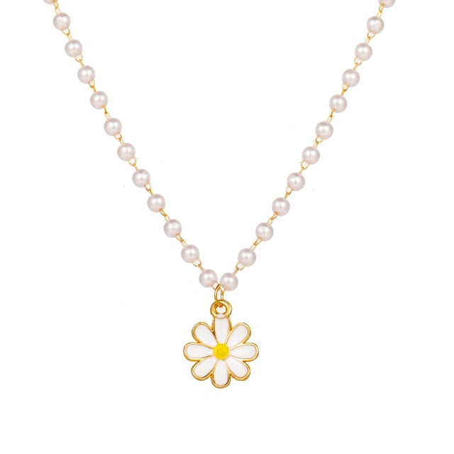 INS Style Colorful Yin Yang Mushroom Pendant Necklace