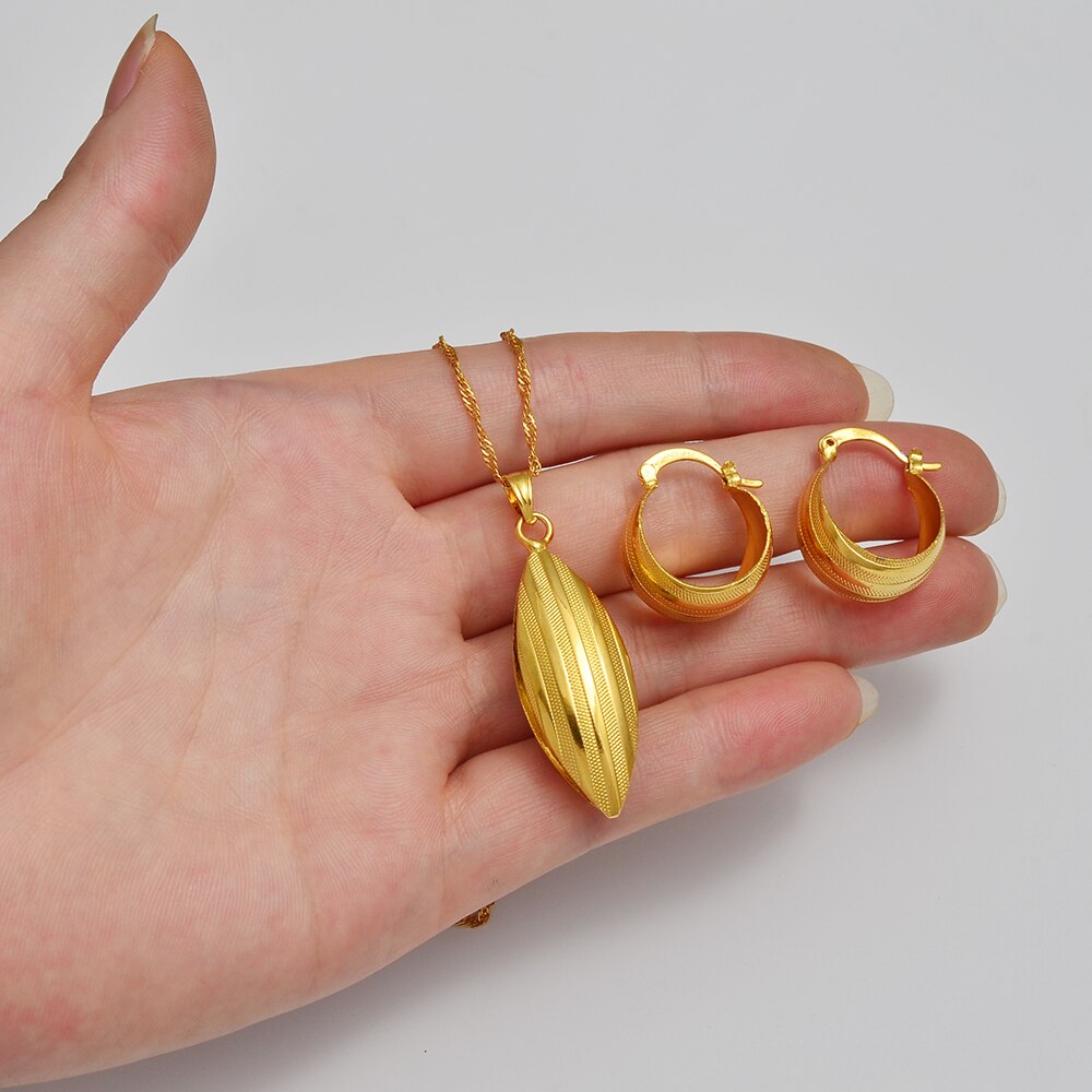 Ethiopian set Jewelry Pendant Necklace Earrings
