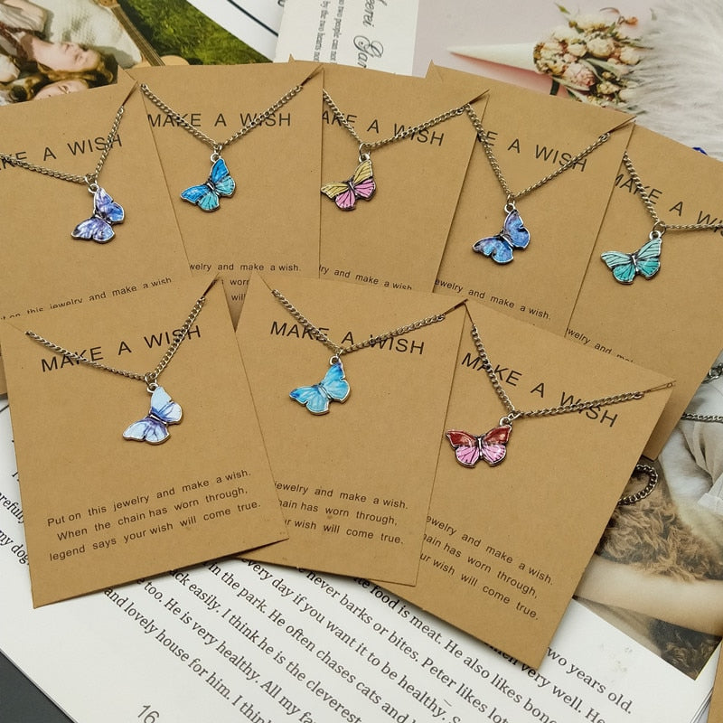 Cute Star Butterfly Choker Necklace