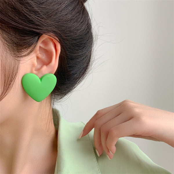 Love Statement Wedding Geometric Heart Bohemian  Earrings