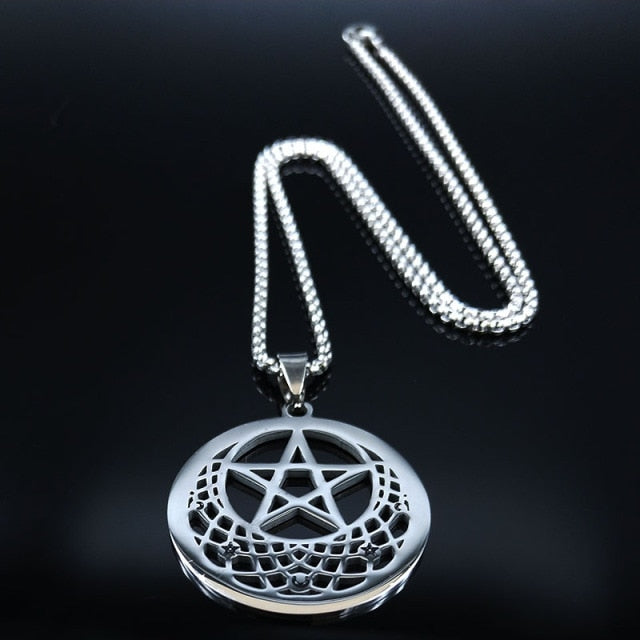 Witchcra Pentagram Stainless Steel Necklaces