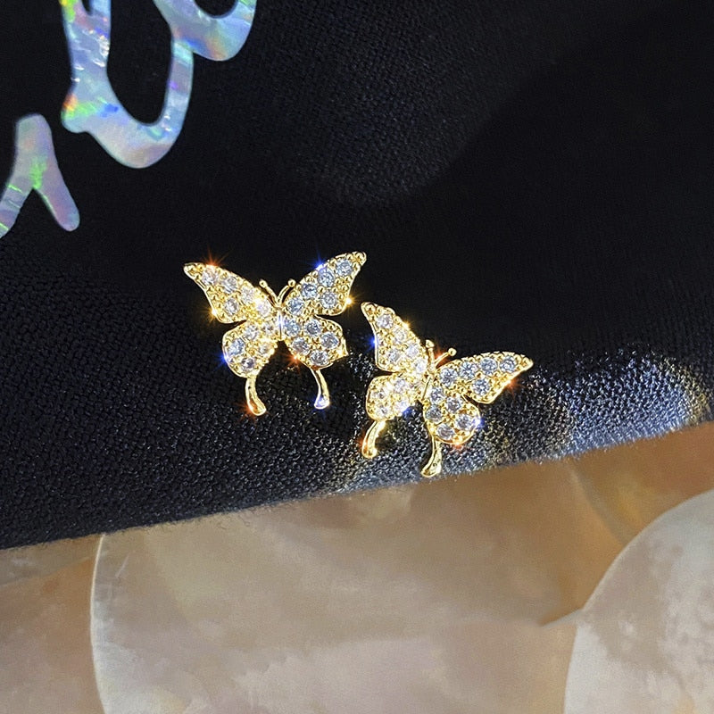 New Butterfly Tassel Drop Earrings