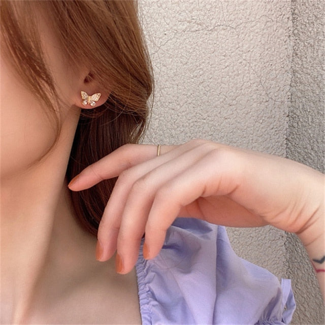 New Butterfly Tassel Drop Earrings