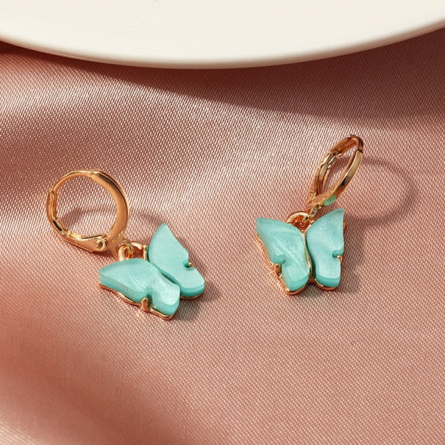 New Butterfly Tassel Drop Earrings