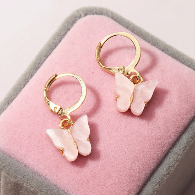 New Butterfly Tassel Drop Earrings
