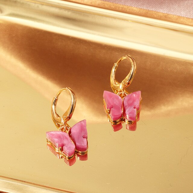 New Butterfly Tassel Drop Earrings
