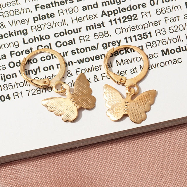 New Butterfly Tassel Drop Earrings