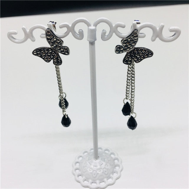 New Butterfly Tassel Drop Earrings