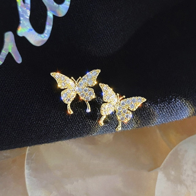 New Butterfly Tassel Drop Earrings