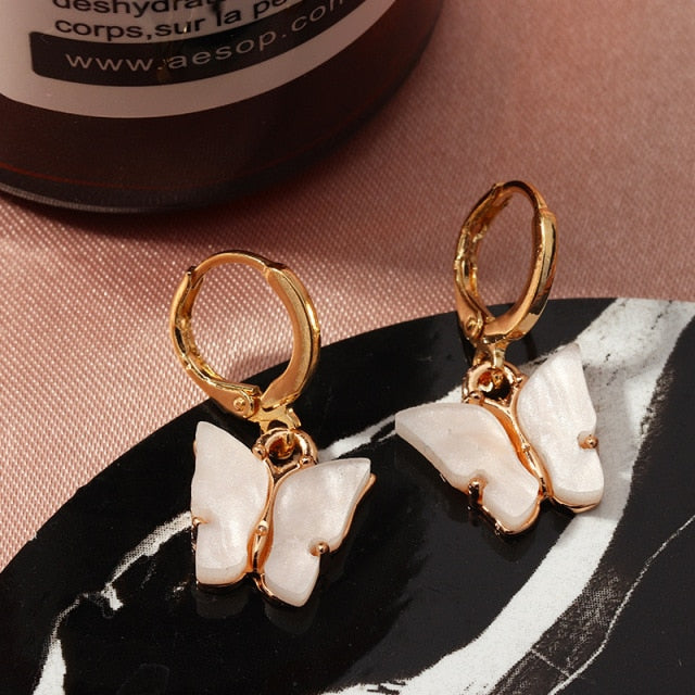 New Butterfly Tassel Drop Earrings
