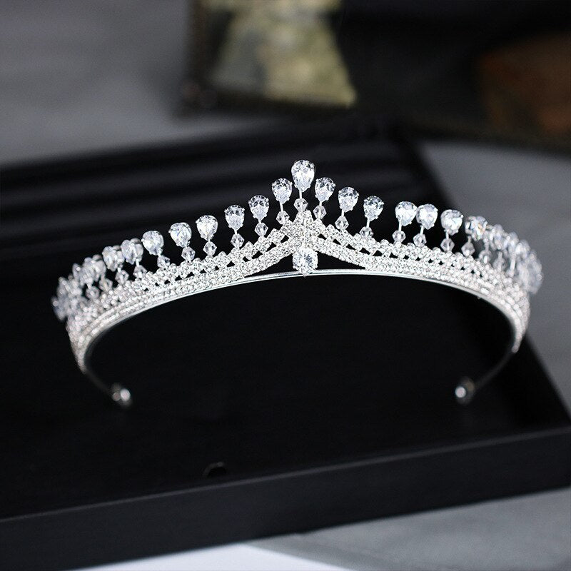 Baroque Luxury Crystal Cubic Zirconia Bridal Jewelry Sets