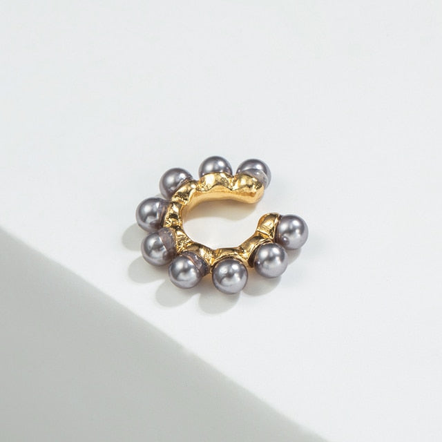 New Arrival Multicolor CZ Crystal Ear Cuff Stackable C Shaped Ear Clips