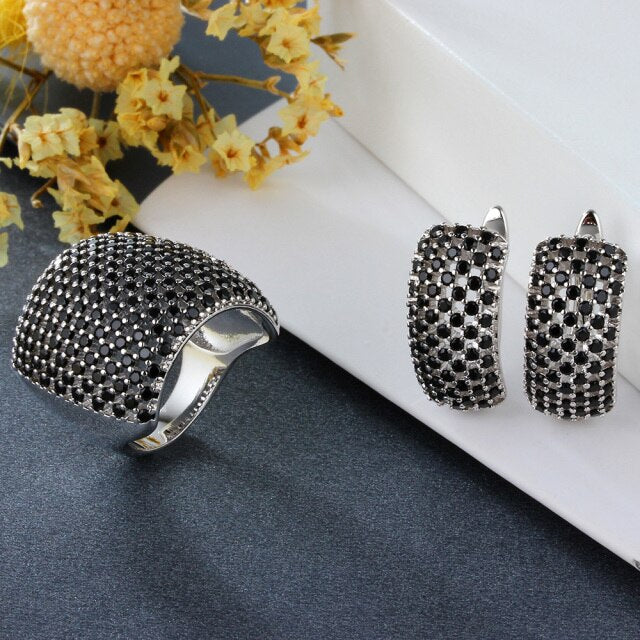 Fashion Couple Earrings For Women Copper Jewelry Sets