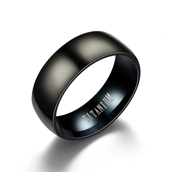 Anillos de boda negros de carburo de titanio para hombre