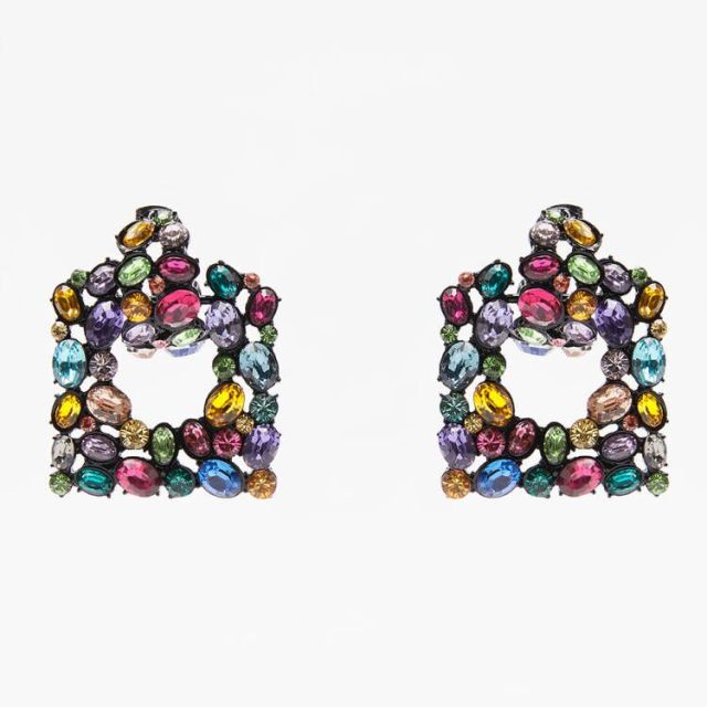 New ZA Crystal Drop Earrinigs For Women